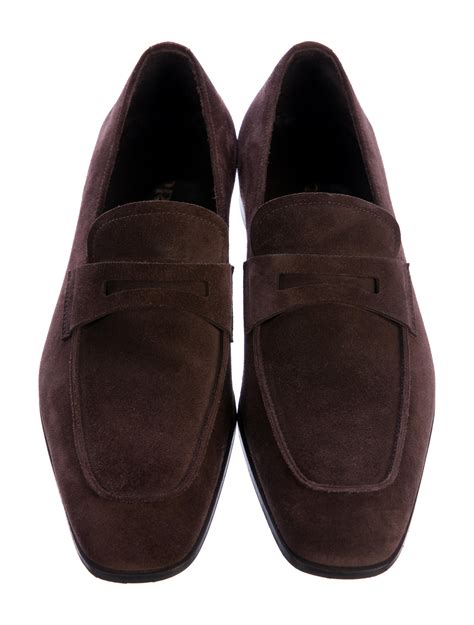 prada penny loafer suede|prada suede loafer.